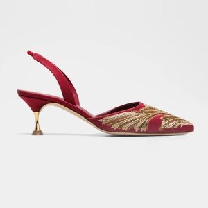 Manolo Blahnik Beaced Slingback Pump